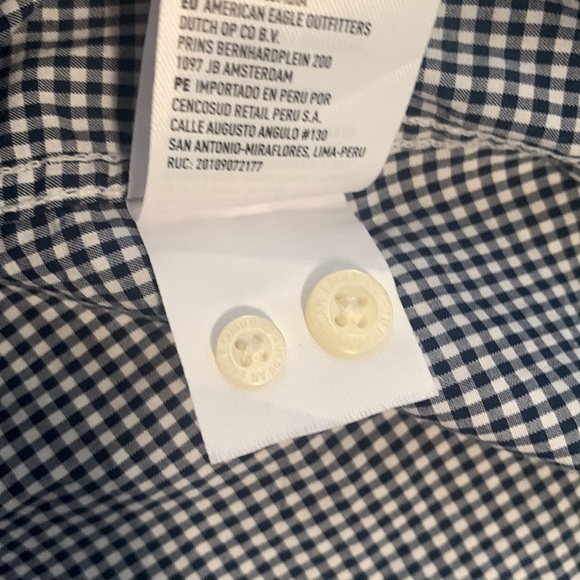 American Eagle Seriously Soft Classic Fit Collared Button Down Shirt Men’s XS - Picture 11 of 13